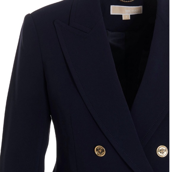 Michael Michael Kors Double-Breasted Cropped Blazer - Picture 4 of 4